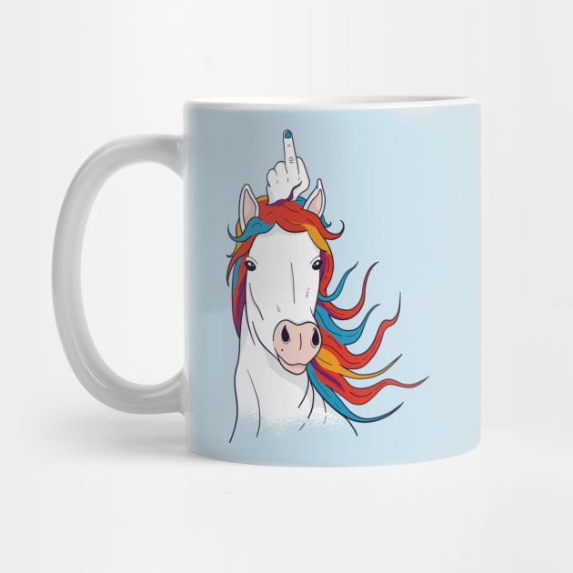 Unicorn Middle Finger by TomCage